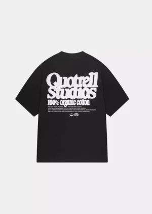 Quotrell puff studios t-shirt black/white