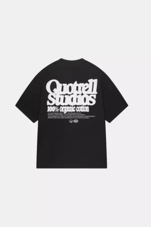 Quotrell puff studios t-shirt black/white