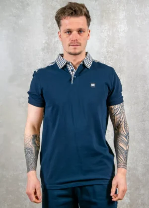 Weekend Offender po1a04 navy/mid house check