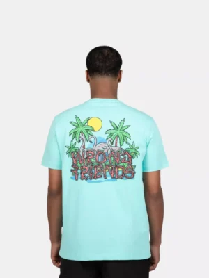 Wrong Friends honolulu t-shirt light turquoise