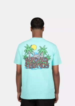 Wrong Friends honolulu t-shirt light turquoise