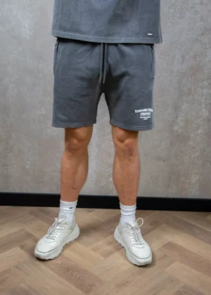 Croyez fraternite shorts acid wash