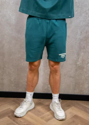 Croyez fraternite shorts green/off-white