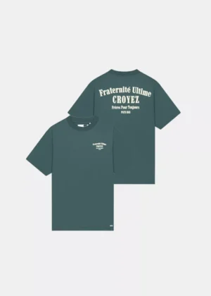 Croyez fraternite t-shirt green/off-white