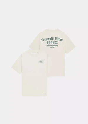 Croyez fraternite t-shirt off-white/green