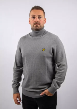 Lyle & Scott kn2103vc t28 mid grey marl