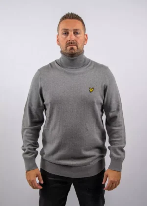Lyle & Scott kn2103vc t28 mid grey marl