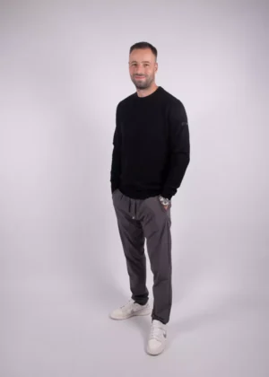 Malelions knitted crewneck 900 black