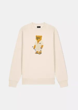 Baron Filou cxiii embroidered pullover pearl white