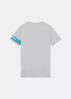 Malelions captain t-shirt grey/aqua blue