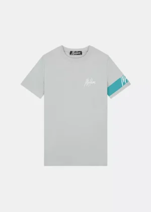 Malelions captain t-shirt grey/aqua blue