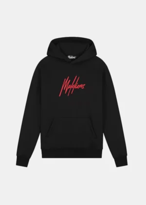Malelions essentials hoodie black/red