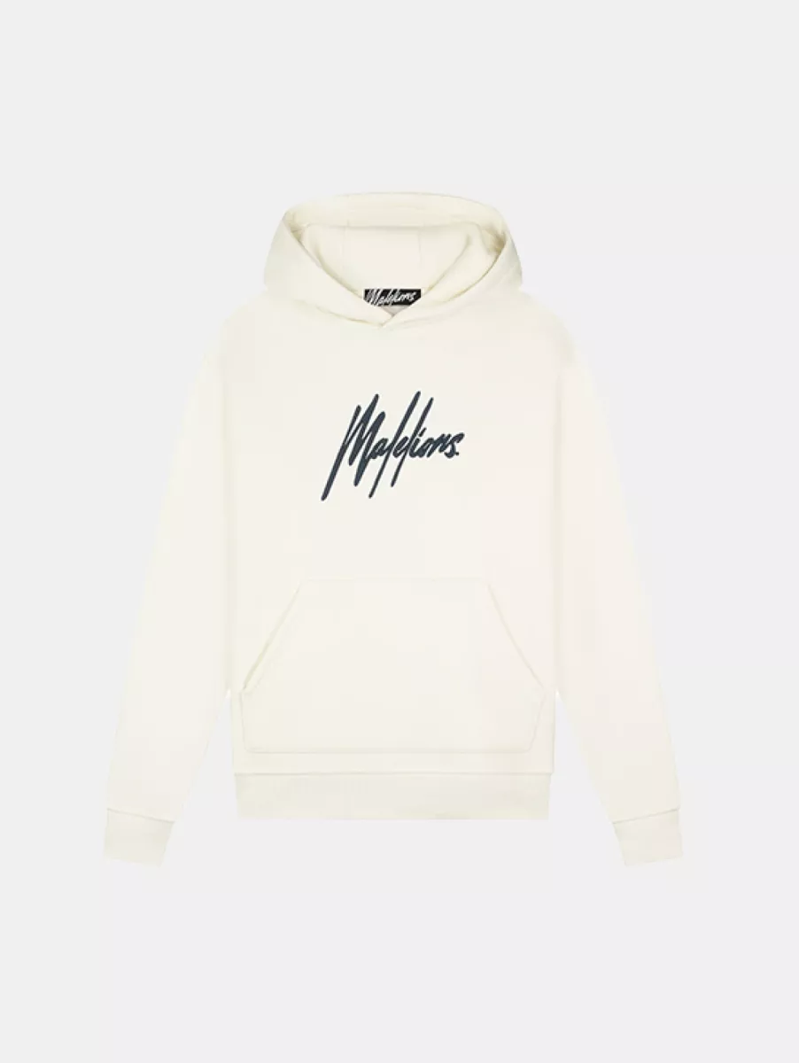 Malelions essentials hoodie off-white/slate