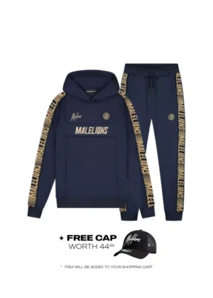 Malelions sport warming up tracksuit navy/gold
