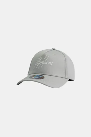 Malelions striped signature logo cap pale aqua