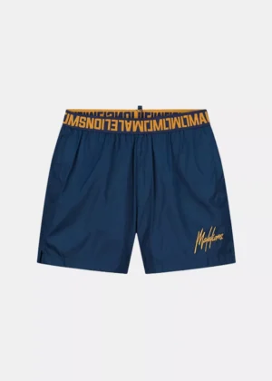 Malelions venetian swim shorts navy/gold