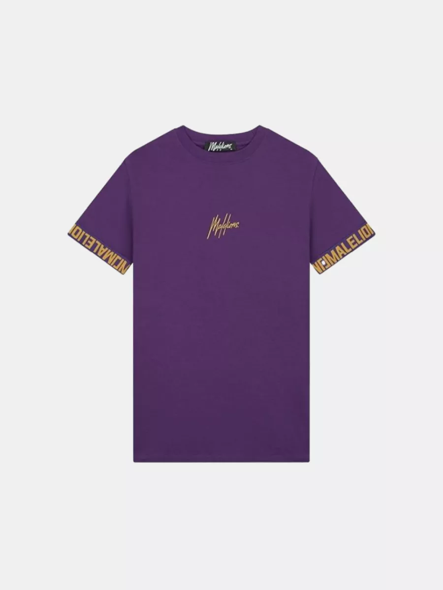 Malelions venetian t-shirt purple/gold
