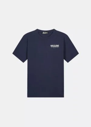 Malelions worldwide paint t-shirt navy 303