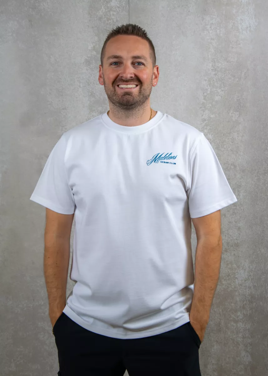 Malelions yacht t-shirt white