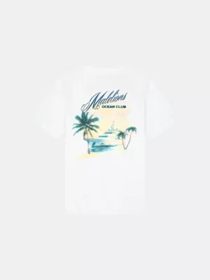 Malelions yacht t-shirt white