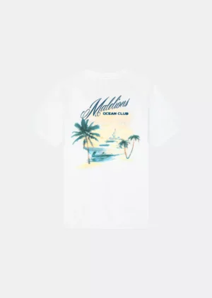 Malelions yacht t-shirt white