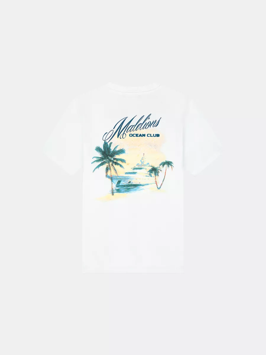 Malelions yacht t-shirt white