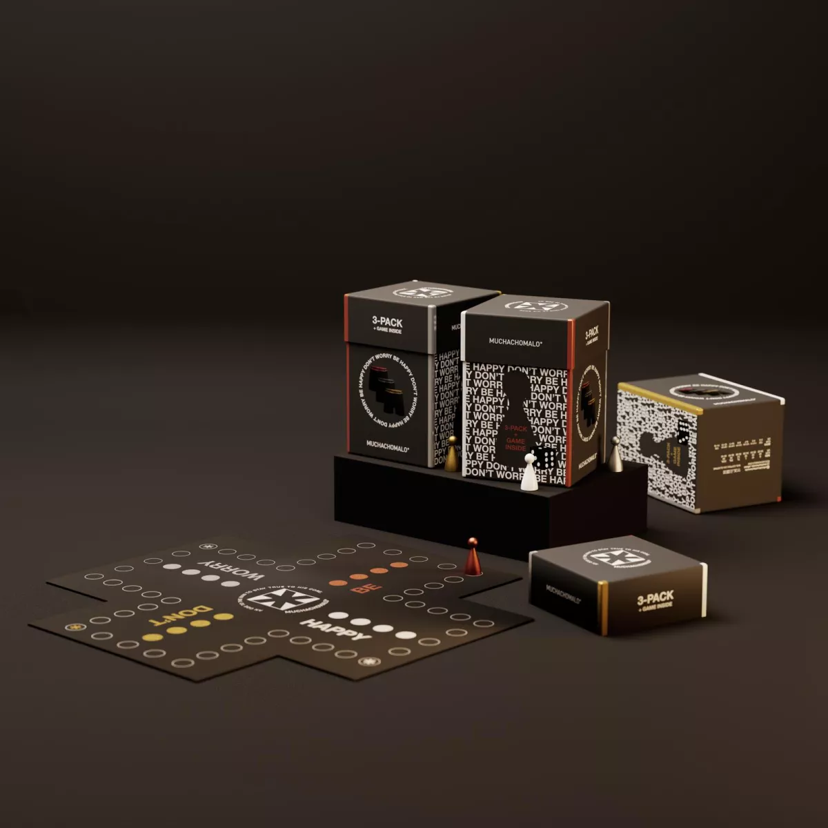 MUCHACHOMALO game1010-03 black/black/black