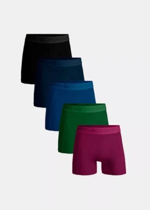 MUCHACHOMALO lcsolid1010-118 5-pack black/blue/green/red