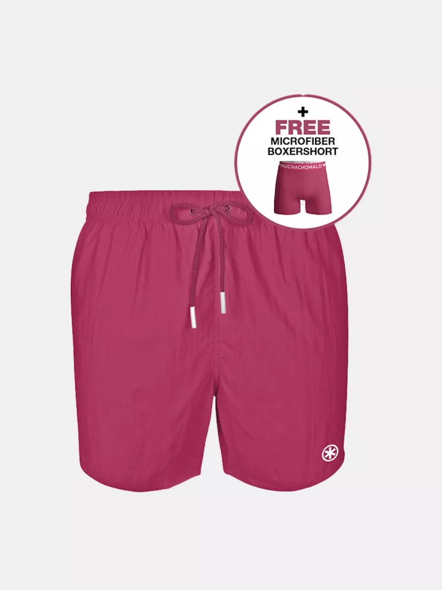 MUCHACHOMALO solid2062-37 pinkish red