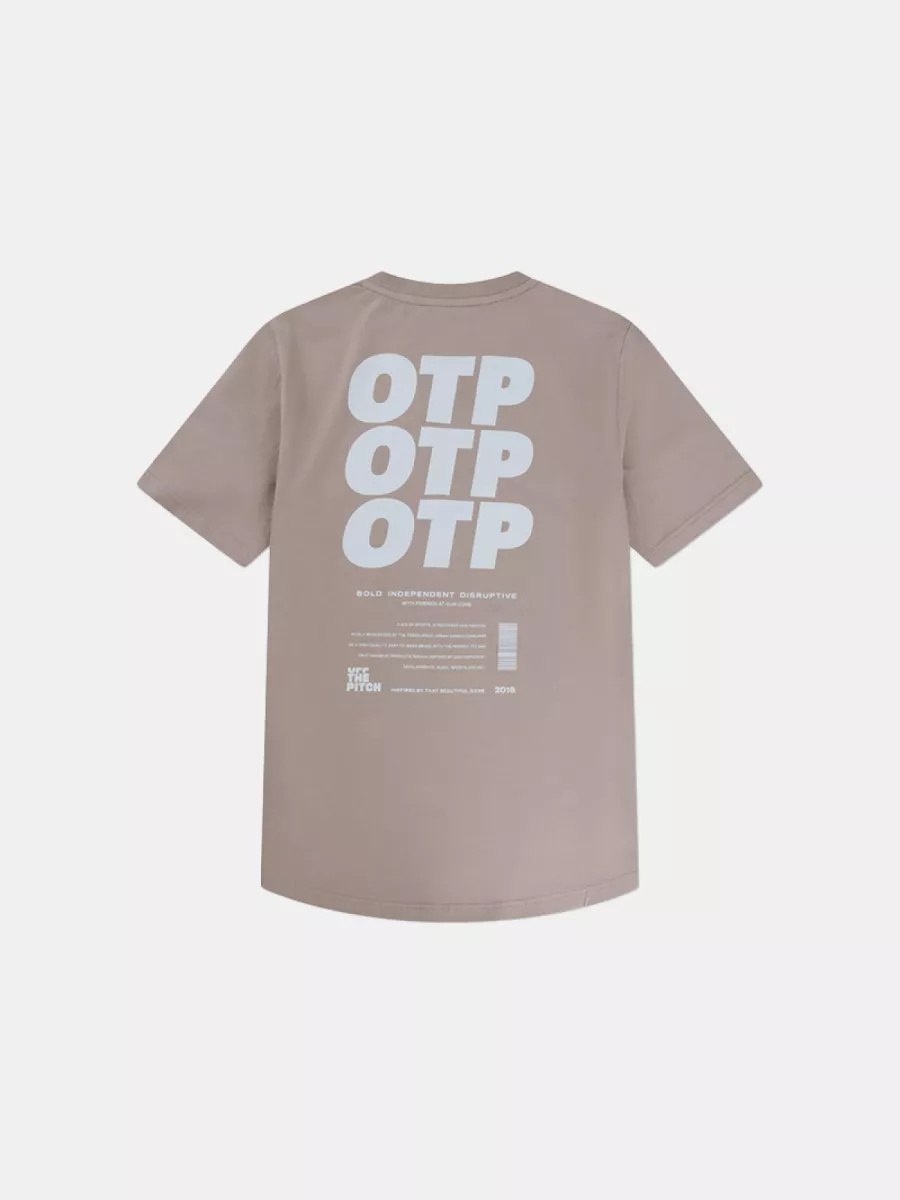 OFF THE PITCH division slim fit tee 701 dusty pink