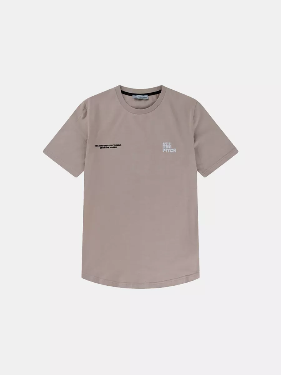 OFF THE PITCH division slim fit tee 701 dusty pink