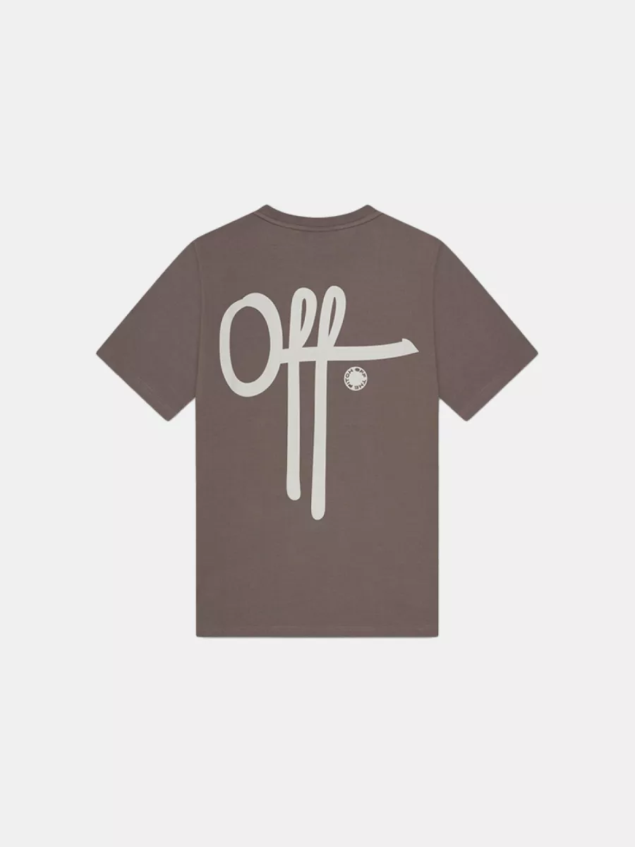 OFF THE PITCH fullstop slim fit tee 858 mud olive