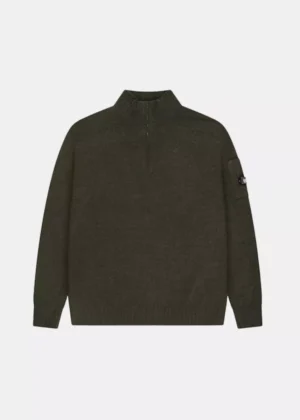 Quotrell combat knitted halfzip army