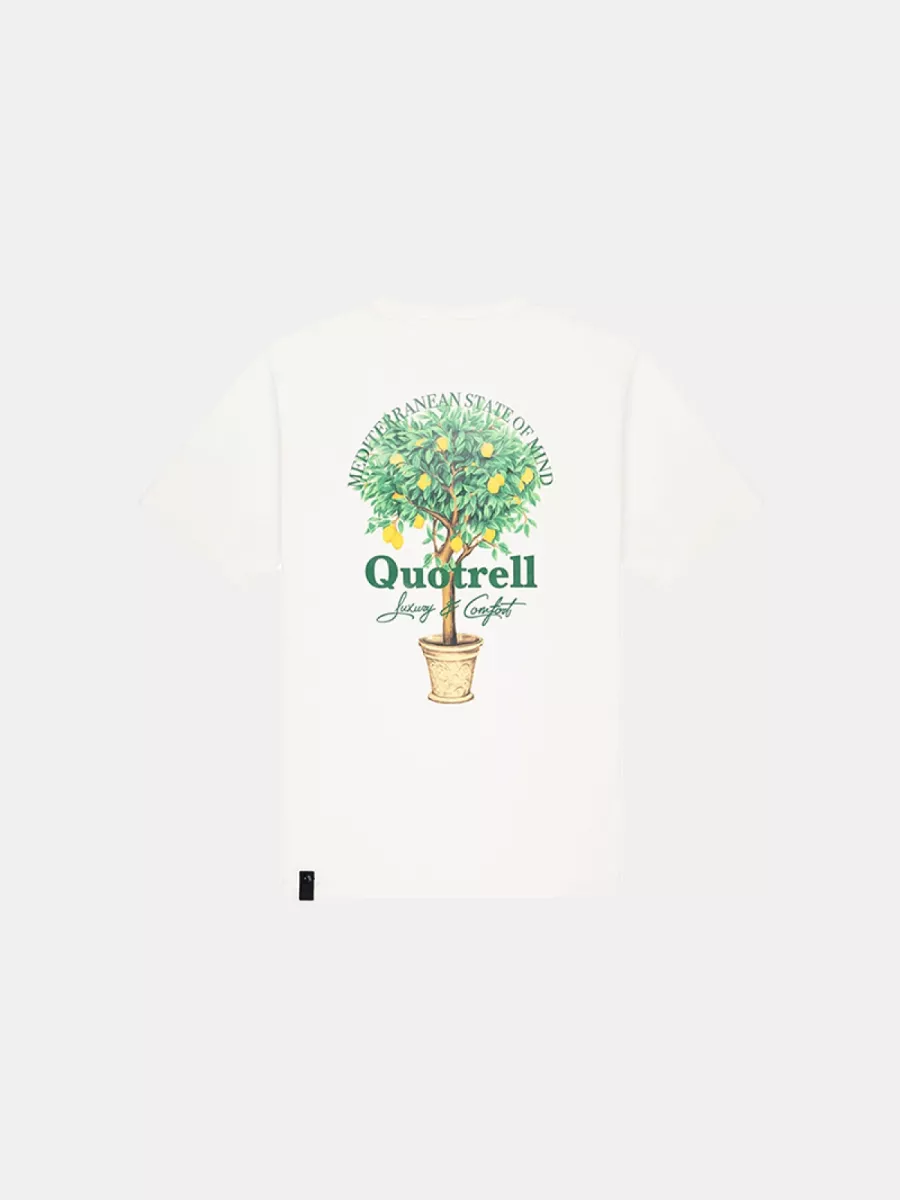 Quotrell limone t-shirt off white/green