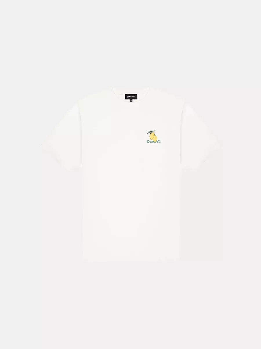 Quotrell limone t-shirt off white/green