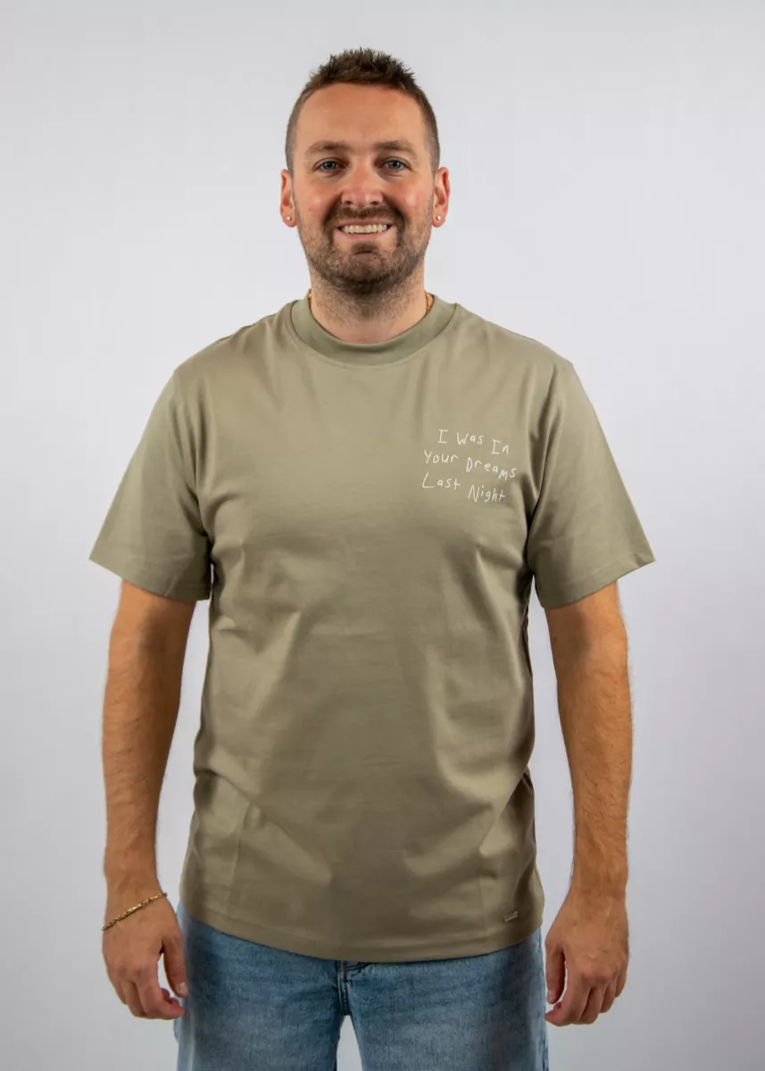 Croyez in your dreams t-shirt dusty olive