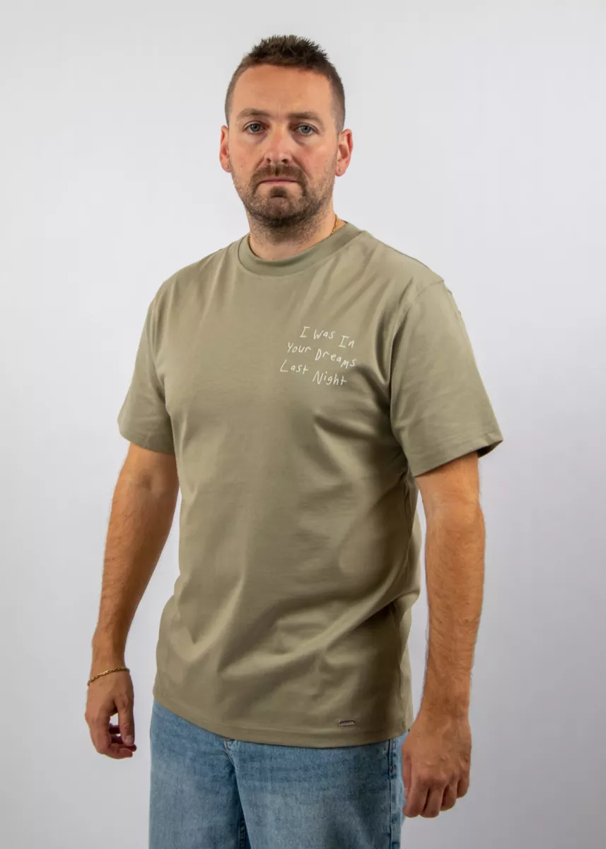 Croyez in your dreams t-shirt dusty olive