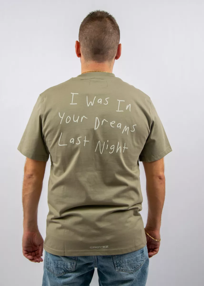 Croyez in your dreams t-shirt dusty olive