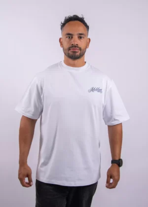 Malelions playing cards t-shirt 100 white