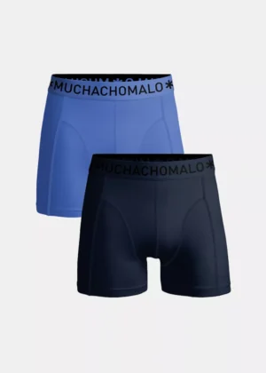 MUCHACHOMALO u-solid1010-1157 2-pack solid blue