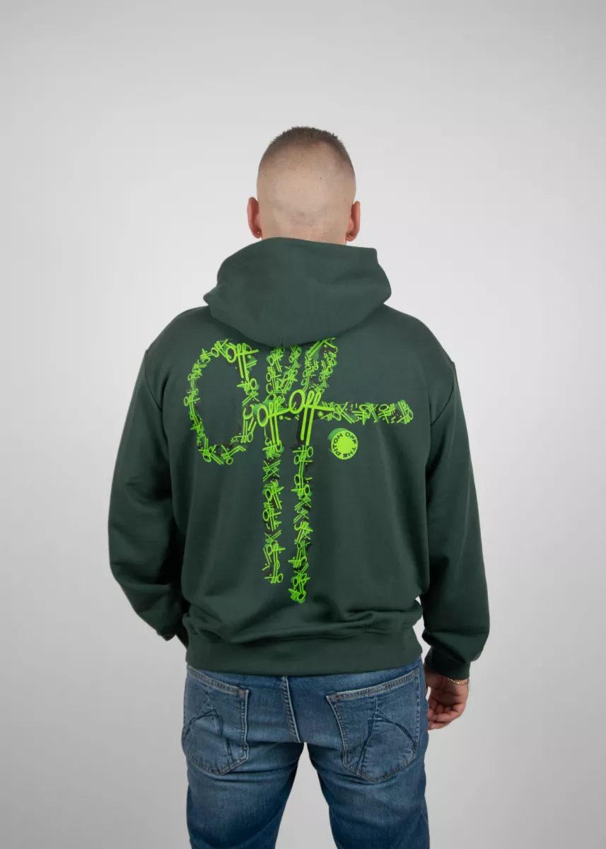 OFF THE PITCH 3d off hood 505 forest green