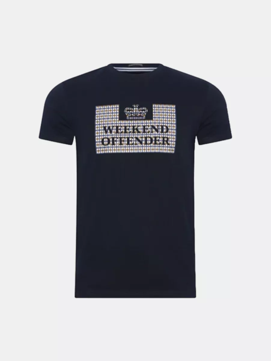 Weekend Offender ts1a27 navy/mid house check