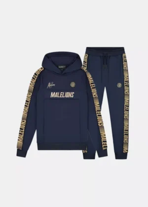 Malelions sport warming up tracksuit navy/gold