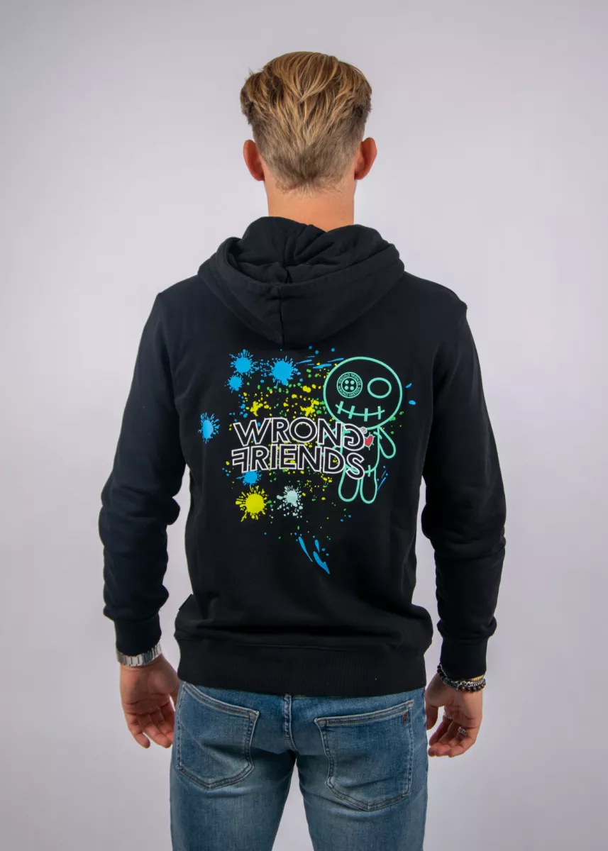 Wrong Friends hays hoodie black
