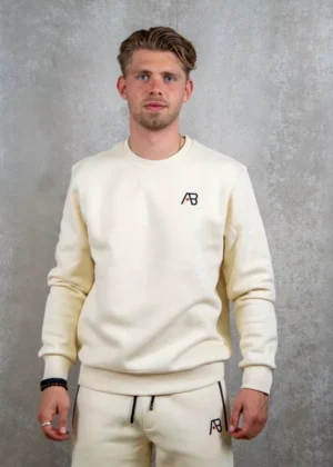 AB Lifestyle basic crewneck white swan