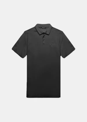 AB Lifestyle premium interlock polo jet black