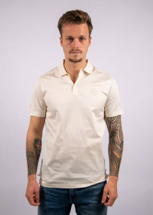 AB Lifestyle premium interlock polo white swan