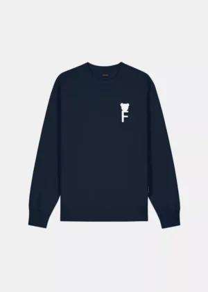 Baron Filou chenille f sweater navy blue