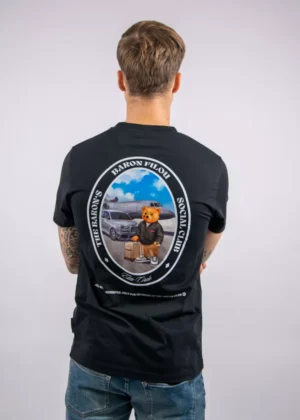 Baron Filou cli oval backprint t-shirt black
