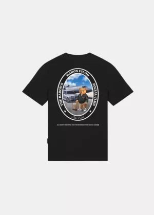 Baron Filou cli oval backprint t-shirt black